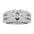 thumbnail image 2 of Diamond-Capitals 2.50 Carat Latest Round Cut Moissanite Diamond Wedding Ring for Fiancee in 18K White Gold Size 7.5 (D/VVS1), 2 of 8