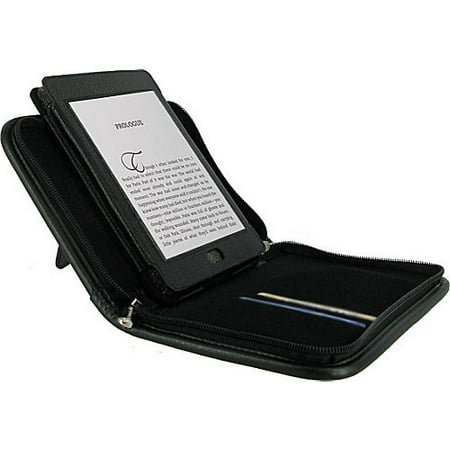 Executive Portfolio Leather Case Cover for Kindle Touch (Latest Model) - Black