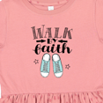 thumbnail image 4 of Inktastic Walk by Faith Quote Girls Toddler Dress, 4 of 5