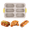 BROWN, variant on 6-Cavity Silicone Baguette Pan, Nonstick French Bread & Hot Dog Bun Mold, Foldable Baking Pan for Hoagie Rolls, Easy Release, Dishwasher Safe, 1 Pack, Gray