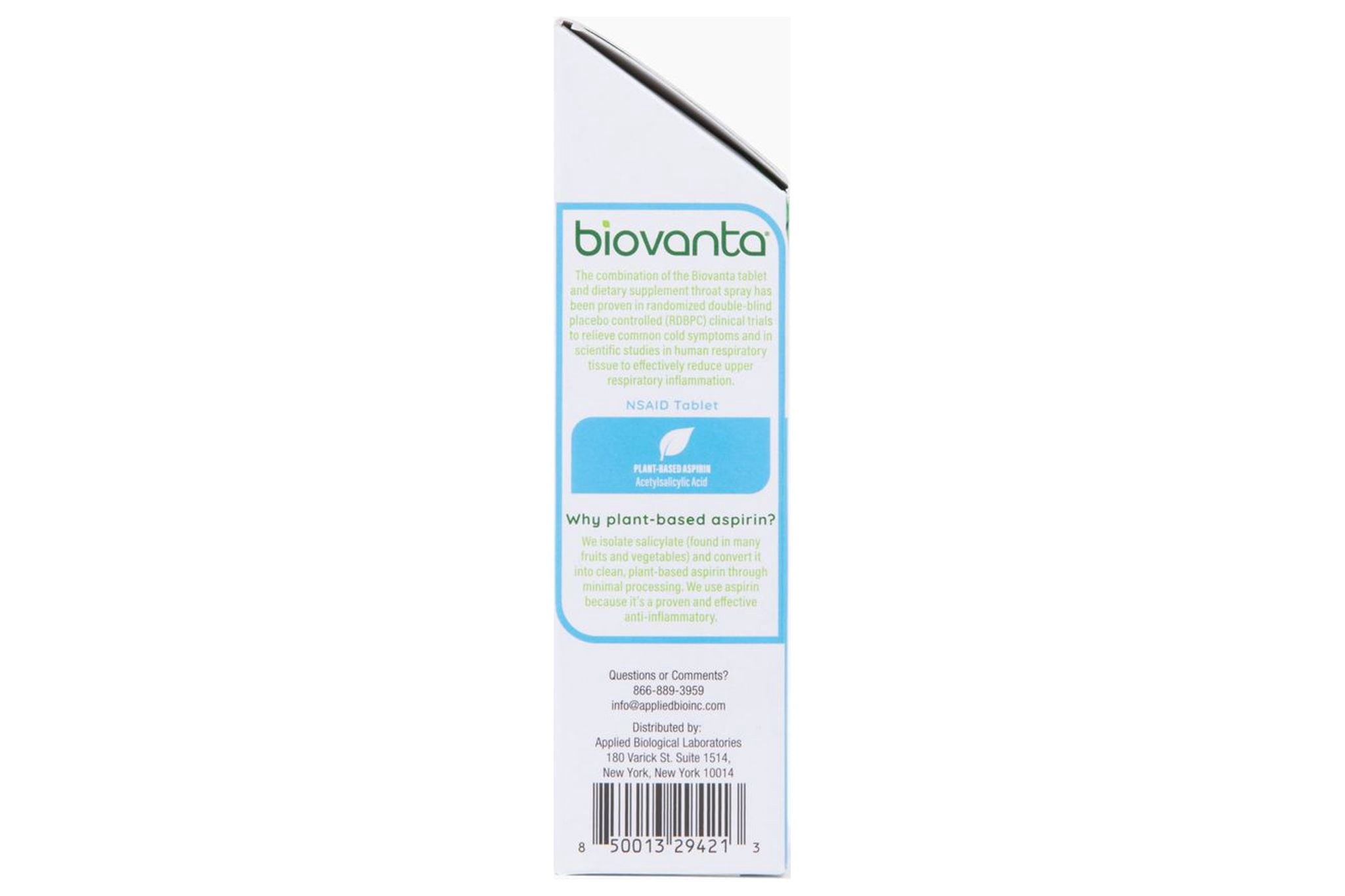 (2 pack) Biovanta New & Improved Dual Action Throat Spray Convenience Kit