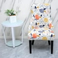 thumbnail image 2 of Elastic Printing Armchair Cover for Dining Room Banquet Home Machine Washable , Flower, 2 of 8