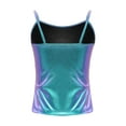 thumbnail image 2 of Raenseen Kids Girls Shiny Metallic Camisole Ballet Dance Tank Tops Summer Lightweight Gymnastic Colorful 10, 2 of 7