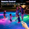 thumbnail image 4 of Pool Lights, 2 Pack 10 Colors Rechargeable Submersible LED Lights with Remote & 6 Modes, Dimmable Swimming Pool Light IP68 Waterproof, LED Underwater Light for Pond Fountain Hot Tub Pool Party, 4 of 7