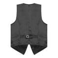 thumbnail image 3 of Alvivi Mens Sequin Vest Shiny Party Sleeveless Waistcoat Button Jacket Tuxedo Suit Vest Silver XL, 3 of 7