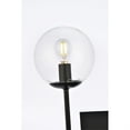 thumbnail image 4 of Neri 1 light black and clear glass wall sconce, 4 of 5