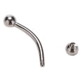 thumbnail image 4 of Stainless Steel Curved Barbell Ball Eyebrow Ring Eyebrow Piercing Body Jewelry 1pc, 4 of 9