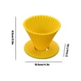 thumbnail image 2 of Pour Over Coffee Dripper, Portable Food Grade Silicone Coffee Filter Funnel, Collapsible Camping Travel Drip Coffee Brewer with Internal Ribs, 2 of 8