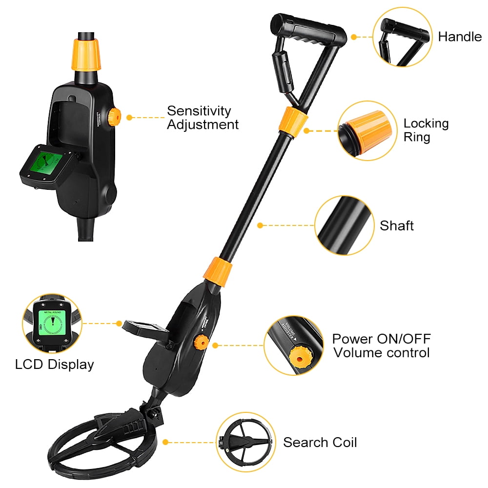 Tebru Metal Searching,1pc Deep Sensitive Metal Detector Searching Gold Digger Treasure Hunter, Treasure Hunter
