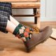 thumbnail image 1 of Medias gruesas de barril medio para mujer, famosas en Internet, de otoño e invierno, en medias apiladas retro de moda, 1 of 6
