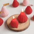 thumbnail image 5 of Xiao Hua Vela de aromaterapia de fresa rosa (4 unidades), caja de regalo con fragancia, decoración familiar y para fiestas, vela pequeña., 5 of 5