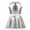 Silver, variant on renvena Children Girls Ballet Dance Jazz Hip Hop Metallic Sleeveless Tank Tops and Flared Pleated Skirt 8-14 A Gold 8