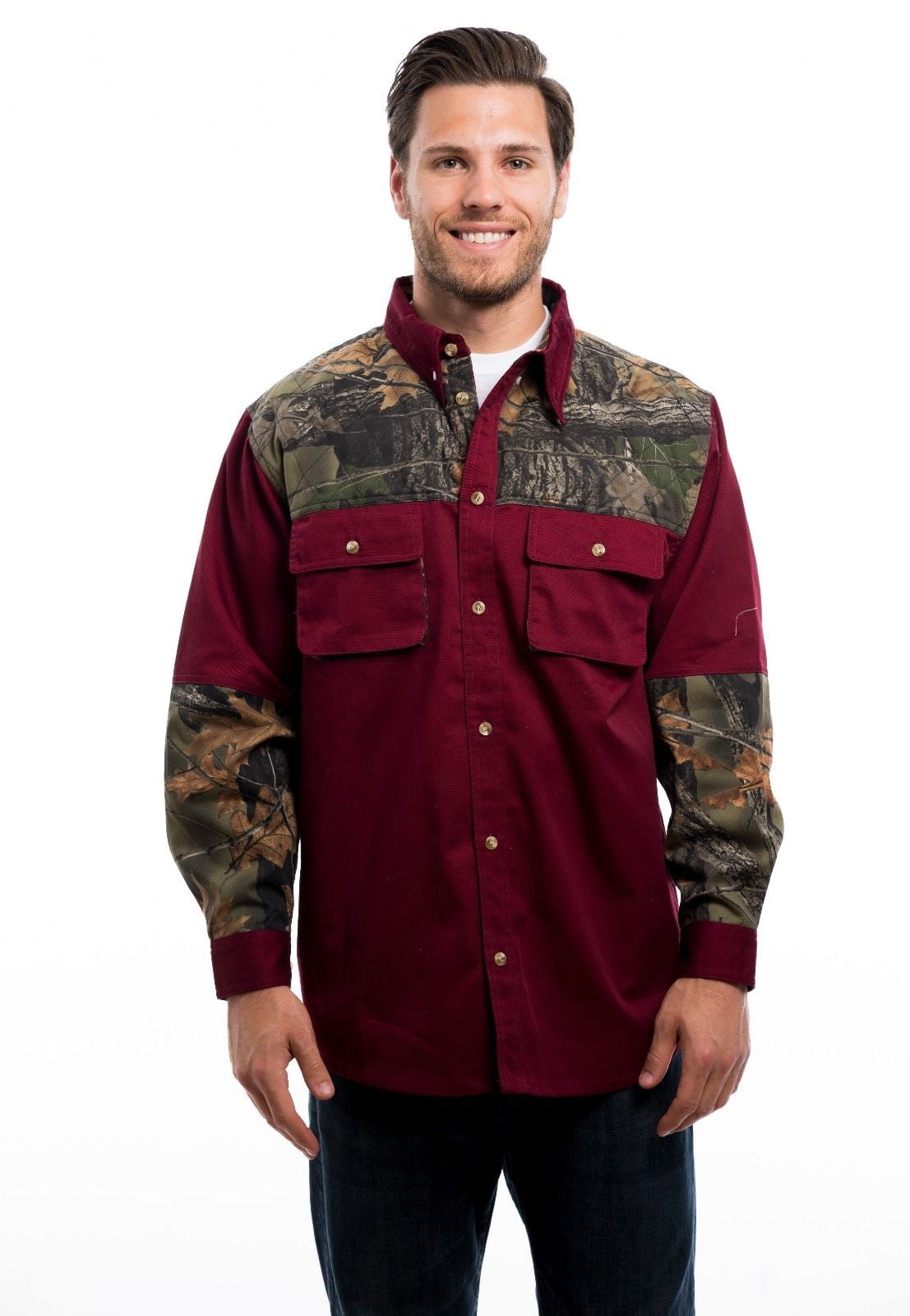 Mens Camouflage Hunting Shooting Shirt 