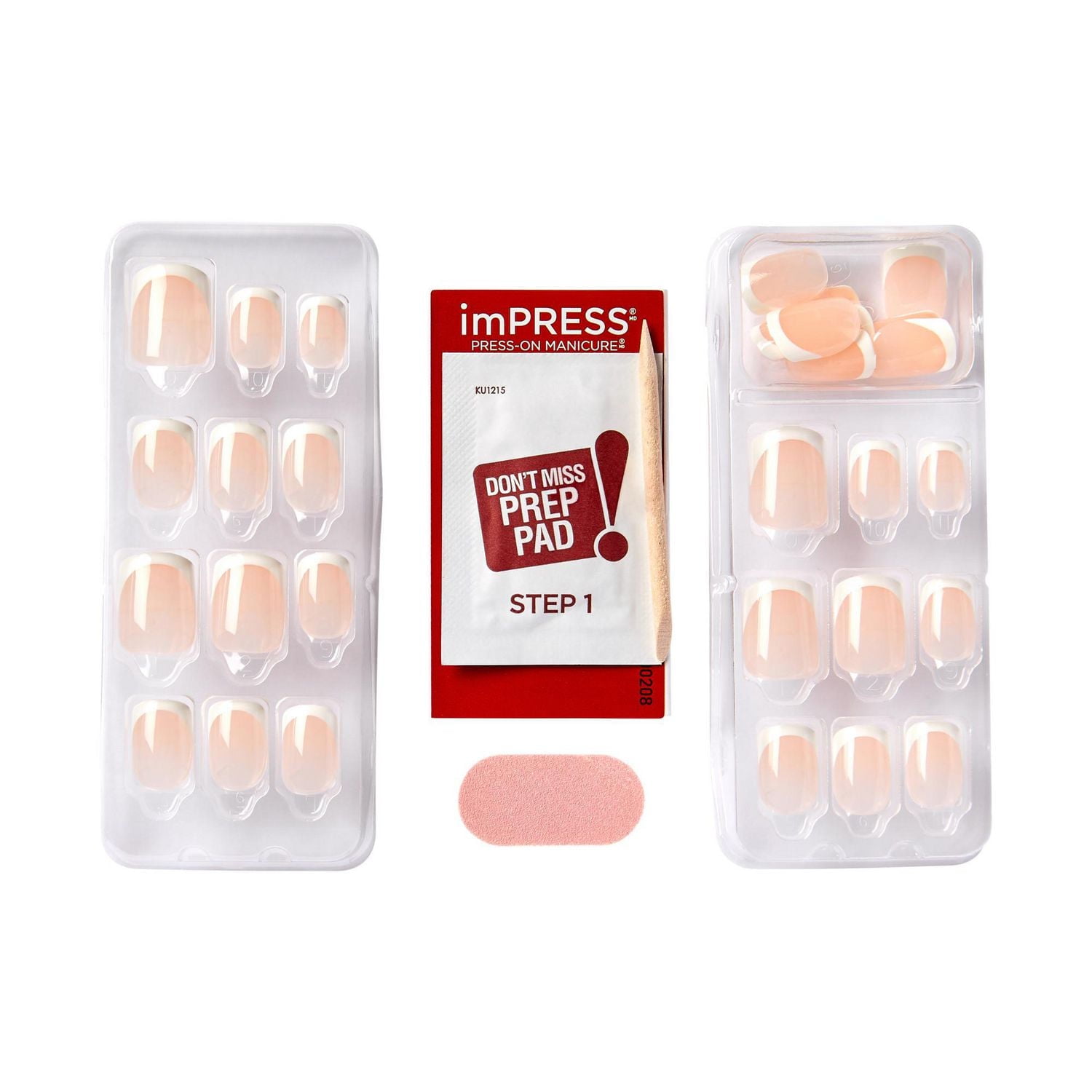 imPRESS Française, The no Glue Mani, Model, Court Carré-ovale, 30u. 10 mL