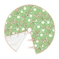 Christmas Tree Skirt, cute frog green funny Christmas Decorations Funny
