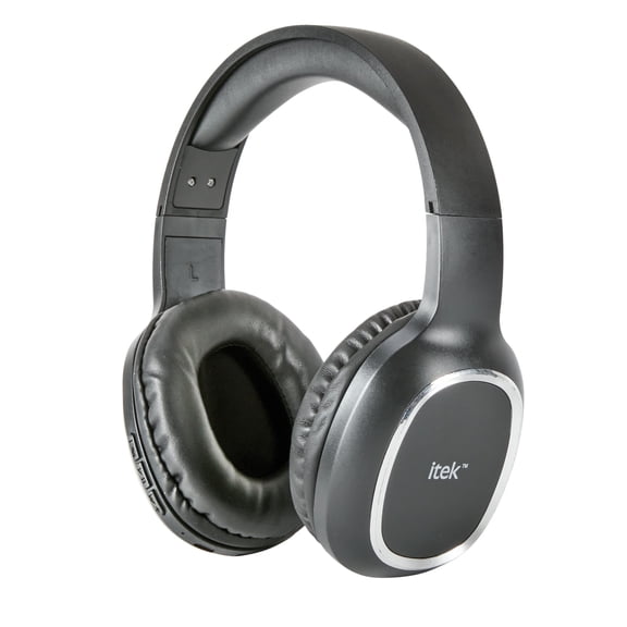 Itek HDTV Wireless Over Ear Headphones, Black
