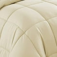 thumbnail image 4 of 500-TC Egyptian Cotton All Season Comforter for Adults Oversized King Plus Size 120" x 128" Inches, 1pc Comforter Box Stitched with 4 Corner Tabs, 300 GSM Comforter, (Beige), 4 of 7