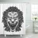 thumbnail image 1 of ABPHQTO Black Creepy Evil Scary Clown Monster Big Nose Cortina de ducha 160x180 cm, 1 of 1