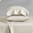 thumbnail image 1 of Bare Home Pillowcase Set - Premium 1800 Collection - Double Brushed - Ultra Soft - King Size, Grid - Stone/White, 2 Count, 1 of 5