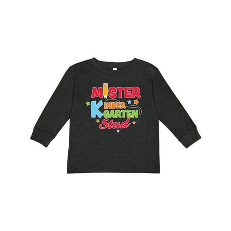 

Inktastic School Mister Kindergarten Stud Boys Long Sleeve Toddler T-Shirt