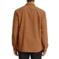 thumbnail image 3 of Lars Amadeus Men's Corduroy Shirt Button Down Regular Fit Long Sleeves Shirts, 3 of 6