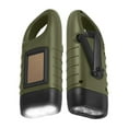 thumbnail image 1 of stanreset Portable Solar Powered Flashlight Hiking Mountaineering Trekking Hunting Emergency Light Plastic LED Torch Rechargeable Lamp Green, 1 of 8