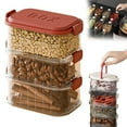 thumbnail image 5 of Basiess Stackable Spice Storage Box with Transparent Dividers - Airtight Multi-Layer Organizer for Kitchen, Countertop, Camping, Grains, Seasonings, Easy Clean (1Pcs) Red1, 5 of 5