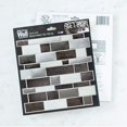 thumbnail image 5 of Paquete De 24 Azulejos De Papel Tapiz De 8 X 8 "Para Diseño De Apariencia De Mármol Contra Salpicaduras De Cocina. Despegue Y Pegue El Protector Contra Salpicaduras De Mosaico Metálico Negro Y Platead, 5 of 5