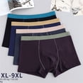 thumbnail image 3 of Ropa interior de algodón para hombre, bóxers de talla grande para hombre gordo, transpirables, 3D, sin costuras, sexys, de algodón rojo para jóvenes, 3 of 6