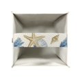 thumbnail image 4 of Psesaysky Decorative Tissue Box Cover Square, Waterproof PU Leather Car Tissue Holder with Starfish&Shell Facial Napkin Organizer on Table and Bathroom, Office, 4 of 7
