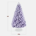 thumbnail image 2 of Best Choice Products Artificial Flocked Christmas Tree, 6ft Premium Unlit Colorful Pine Holiday Decor w/Stand - Lavender, 2 of 9