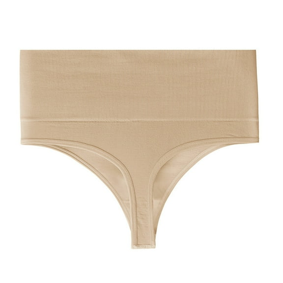 Grofry Women Underpants High Waist Slimming Thread Butt-lifted Elastic Quick-drying Sport Casual Briefs Female Panties