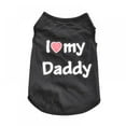 thumbnail image 3 of Save!Dog Vest I Love My Mom&Dad Shirt Clothes Coat Pet Cat Puppy Cotton Vests Clothing For Dogs Costumes with Fashion Printing, 3 of 6