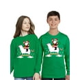 thumbnail image 2 of Awkward Styles Ugly Christmas Long Sleeve Shirt for Kids Youth Boys Girls Dabbing Xmas Elf Shirt, 2 of 4
