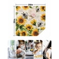thumbnail image 5 of Cloth Napkins Set of 4 - 20x20 Inches, Sunflower Bee Washable Reusable Table Napkins, Yellow Botanical Vintage Rose Floral Spring Soft & Absortbent Dining Napkin for Party Wedding Hotel Restaurant, 5 of 8