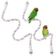 thumbnail image 1 of Uxcell 2-Pack Posaderos de Cuerda para Jaulas de Aves, 31.5 pulgadas de Longitud, Posadero de Cuerda Flexible con Agarre Cómodo para Aves, Plataforma para Masticar el Pico y las Patas [Cian Rosa], 1 of 7