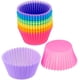 thumbnail image 4 of Moldes para hornear reutilizables de silicona, moldes para muffins, juego de 12, multicolor Sincero Electrónica, 4 of 4