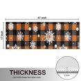 thumbnail image 5 of Kitchen Rugs Sets Of 2,Orange and Black Plaid Christmas Snowflake Pattern Anti Fatigue Kitchen Mat Rugs Non Slip Washable,Decorative Kitchen Floor Mats for Kitchen,Sink,Laundry,17"X47", 5 of 5