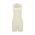 thumbnail image 6 of Shorts for Women Summer Jumpsuit Back Jumpsuit Bodycon Rompers Yoga Workout Beach Vacation Trendy 2025 S-L, 6 of 8