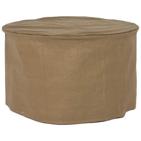 Round Table Outdoor Furniture Cover Duck Covers Essential Round Cover for Ottoman or Side Table - Water Resistant Outdoor Furniture Cover, 31