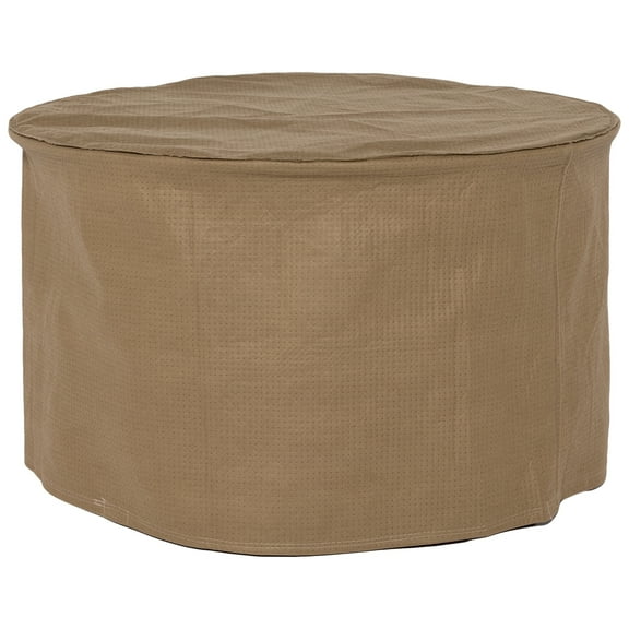 Duck Covers Essential Water-Resistant 31 Inch Round Ottoman/Side Table Cover
