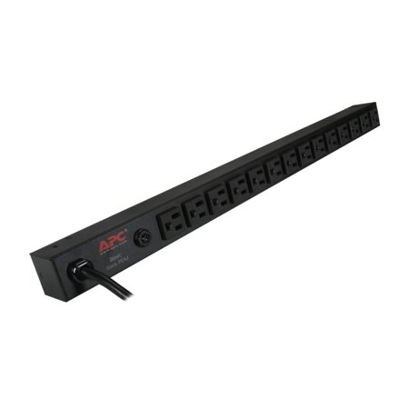 UPC: 0731304207061 | APC Rack Mount PDU  Basic 100V-120V/15A  (14) Outlets  0U Vertical Rackmount (AP9567)
