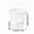 thumbnail image 3 of Clear Food Grade Plastic Storage Buckets With Sealed Lids And Portable Handles For Fruit Snack Dry Goods Pantry And Kitchen Organization, 3 of 6