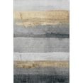 thumbnail image 2 of Addison Rugs Mayfield Premium Machine Washable Transitional Stripes Gold Rectangle Rug, 9' x 12', 2 of 7