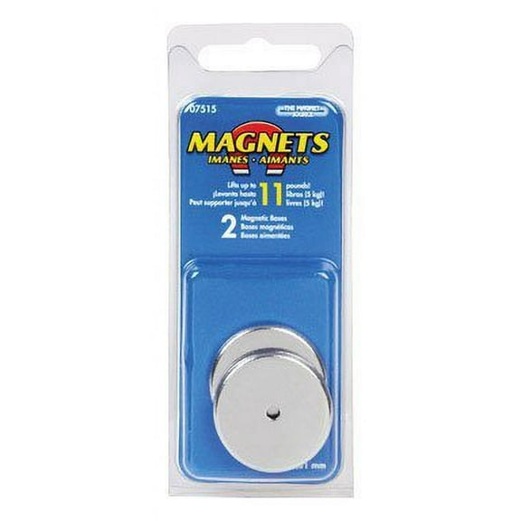 Master Magnetics Round Base Magnet 1-1/4 " Dia Clamshell