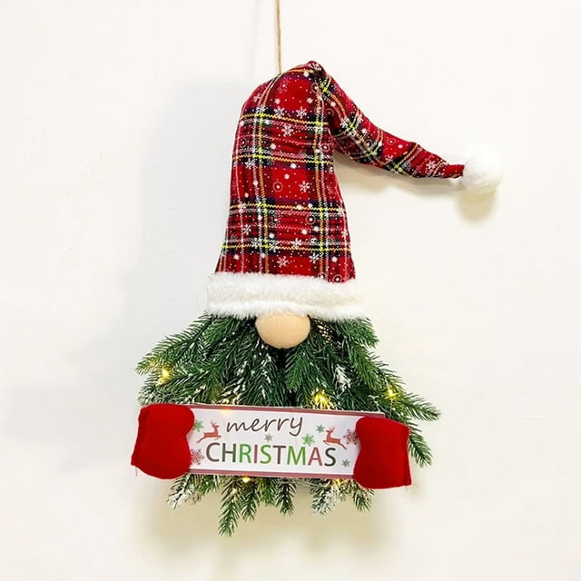 Christmas Decorations Christmas Pendants Lighted for Front Door Battery Operated Large Battery Operated Christmas Wreath Christmas for Front Door Outdoor Lighted Christmas Big Wreath Christmas Outdoor