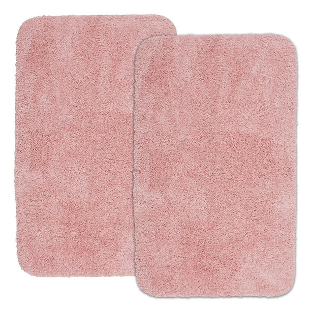Mainstays Basic 2 Piece Bath Rug Set, 19.5" x 32" & 23" x 38", Daylily