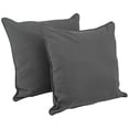 thumbnail image 3 of Blazing Needles 25-inch Double-corded Solid Twill Square Floor Pillows with Inserts (Set of 2)-Style:Hot Pink, 3 of 5