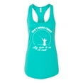 thumbnail image 2 of Wild Bobby, Can't Work Today My Arm Is In A Cast, Fishing, Women Racerback Tank Top, Tahiti Blue, Medium, 2 of 5