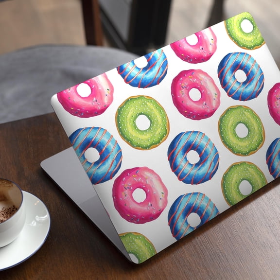 DesignSkinz Yummy Colored Donut Galore Full-Body Skin Decal Wrap Cover for MacBook 12" Retina (A1534)